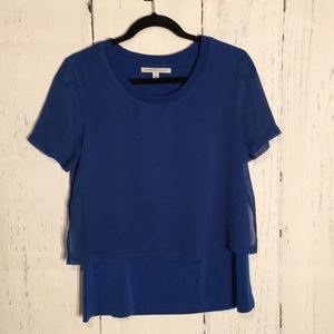 Adrienne Vittadini blue top